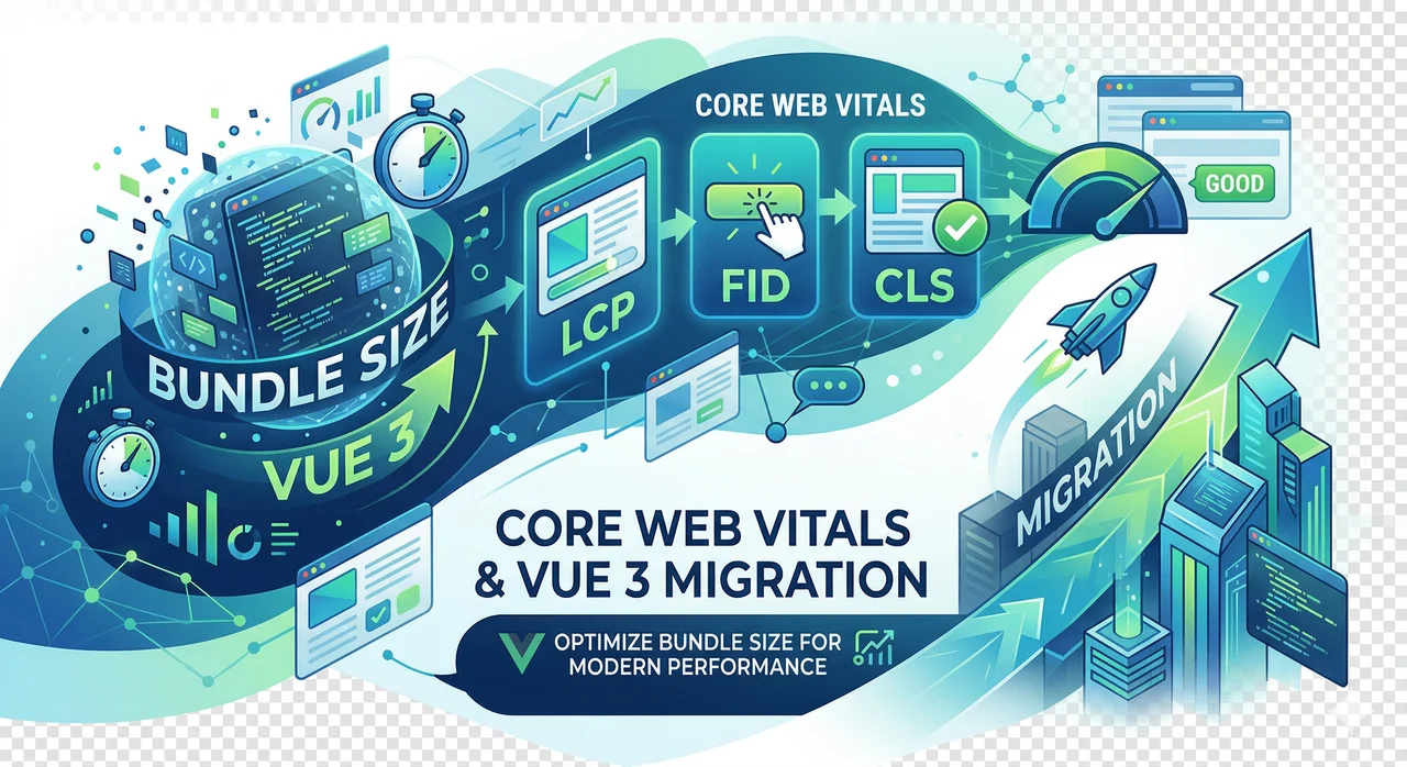 Performance charts and web vitals metrics visualized for a web application