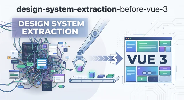 Design System Extraction Before Vue 3: When to Carve Out Tokens and Components First