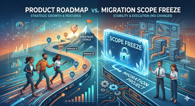 The Product Roadmap vs. the Migration: How to Freeze Scope Without Losing the Business